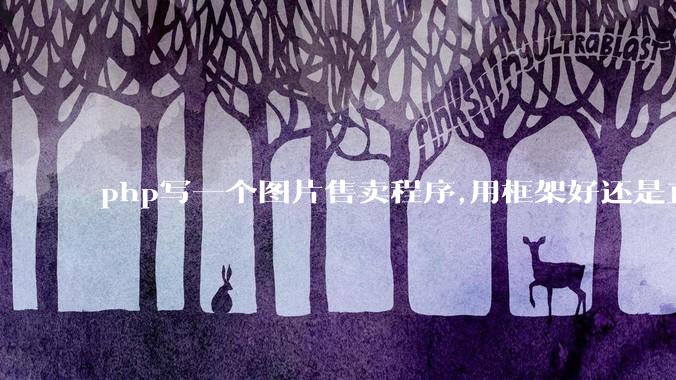 php写一个图片售卖程序,用框架好还是直接写好?